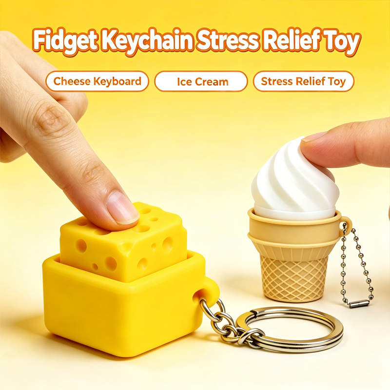 3D Printing Gif - Gantungan Kunci Fidget Clicker 3D Print