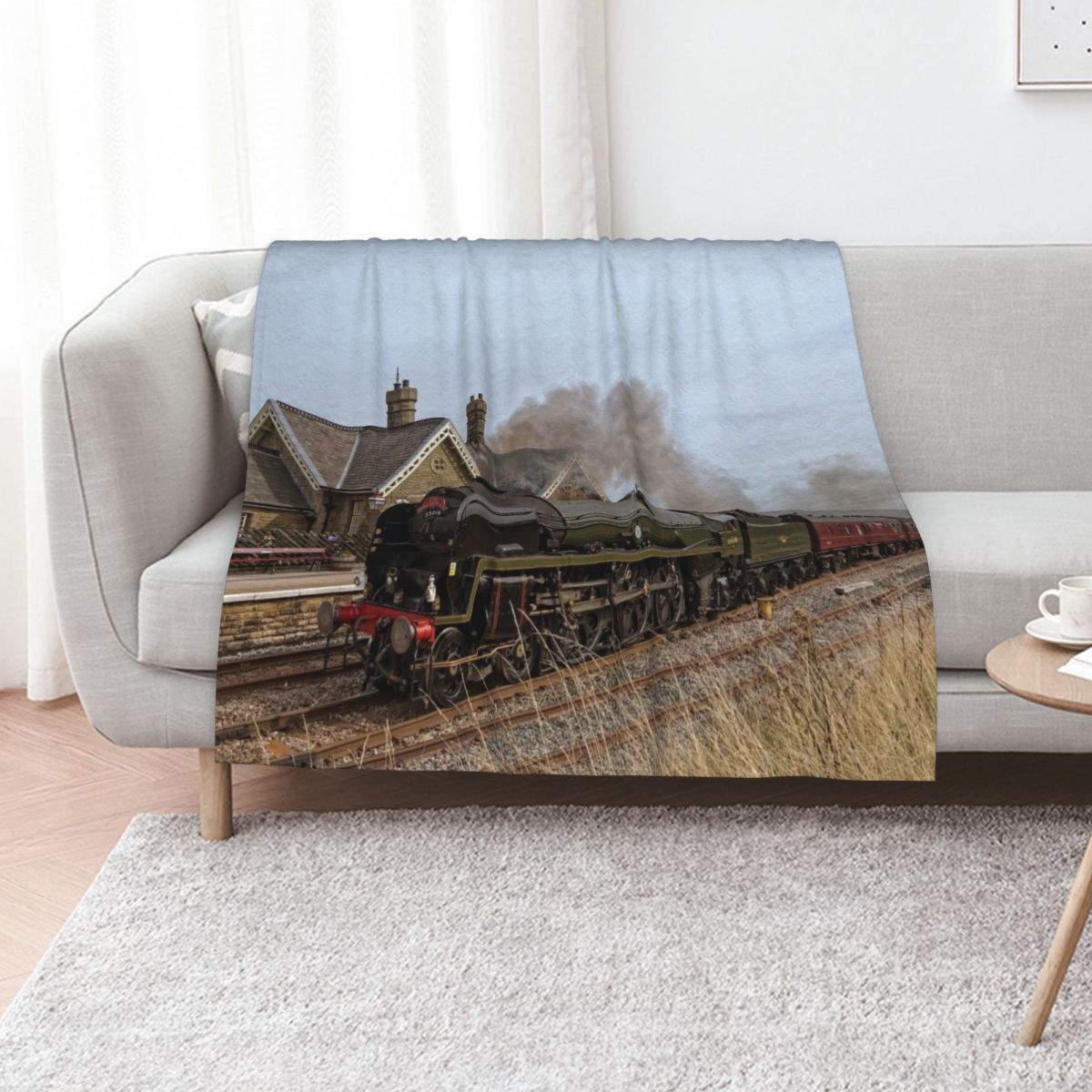 3D Printing Yorkshire - Kereta uap di atas padang rumput