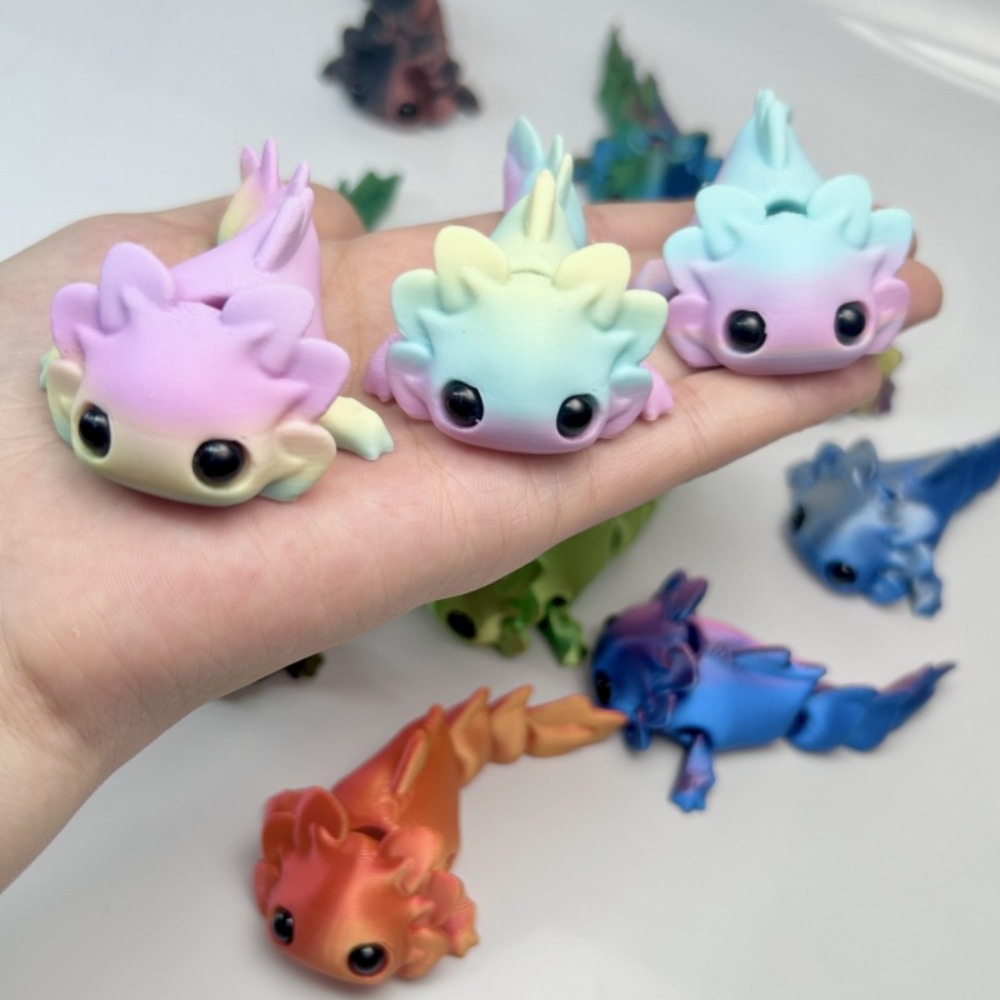 3D Printing Nyc - Mainan Figur Salamander Cetak 3D dengan