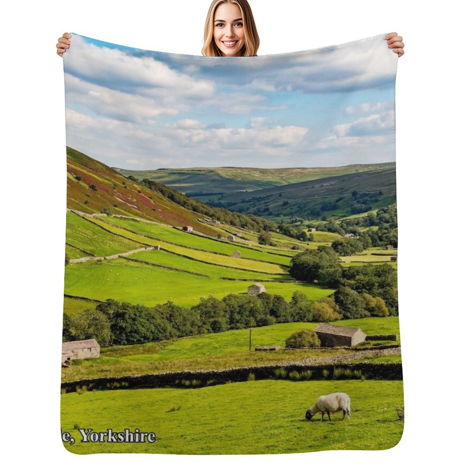 3D Printing Yorkshire - Selimut Lembut Yorkshire Dales sebagai Hadiah