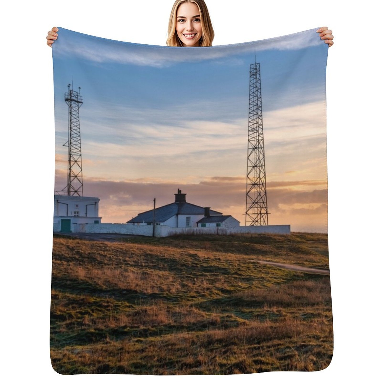3D Printing Yorkshire - Flamborough Head Yorkshire Throw Blanket Selimut
