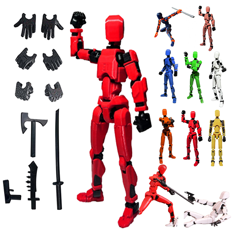3D Printing Action Figure - 1PCS Boneka Artikulasi 13 Sendi, Boneka