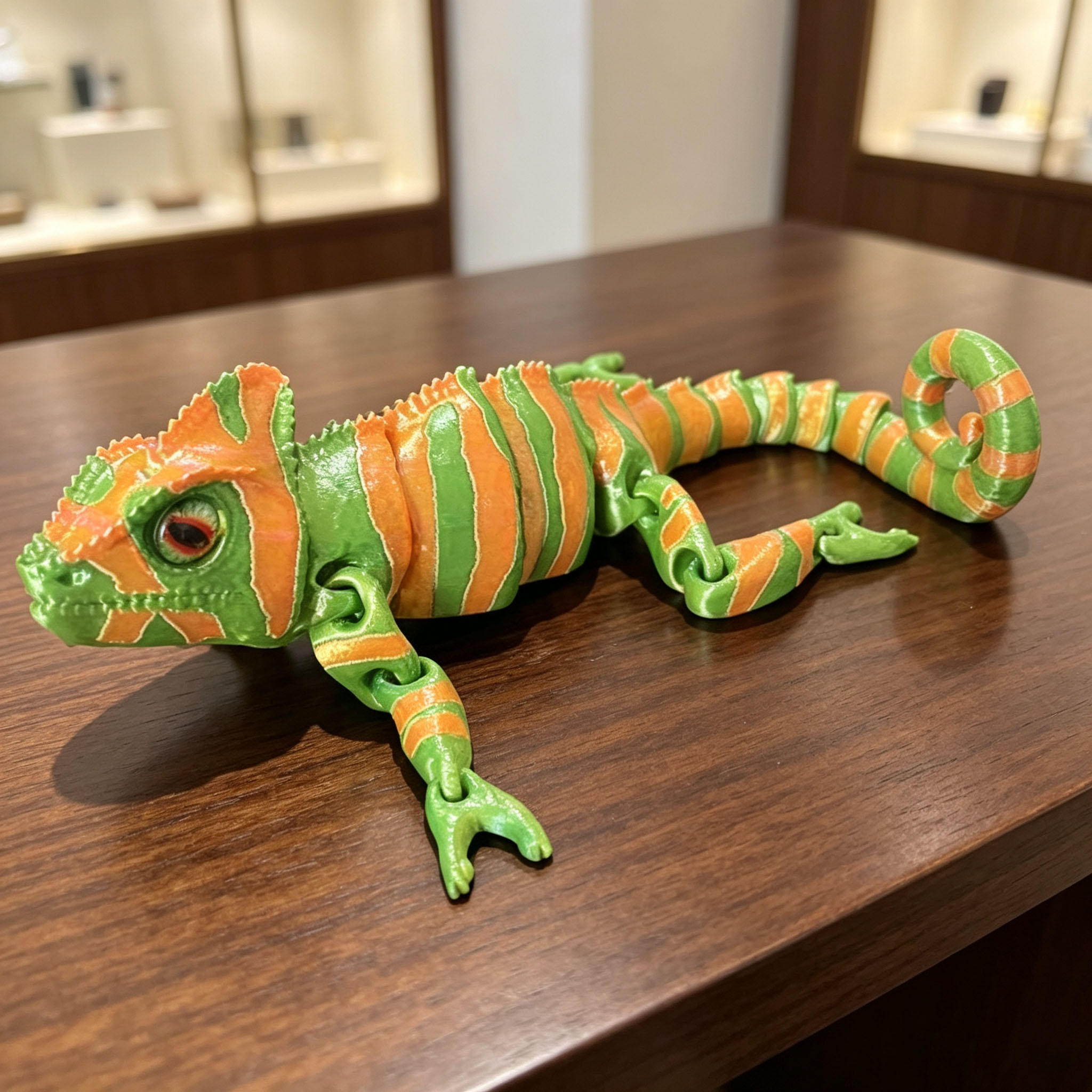 3D Printing Lizard - Model Mainan Dekorasi Kadal Bunglon 3D