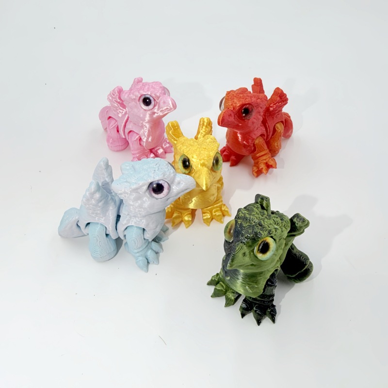 3D Printing Lizard - Mainan Griffin Bersayap Hewan Kecil Cetak