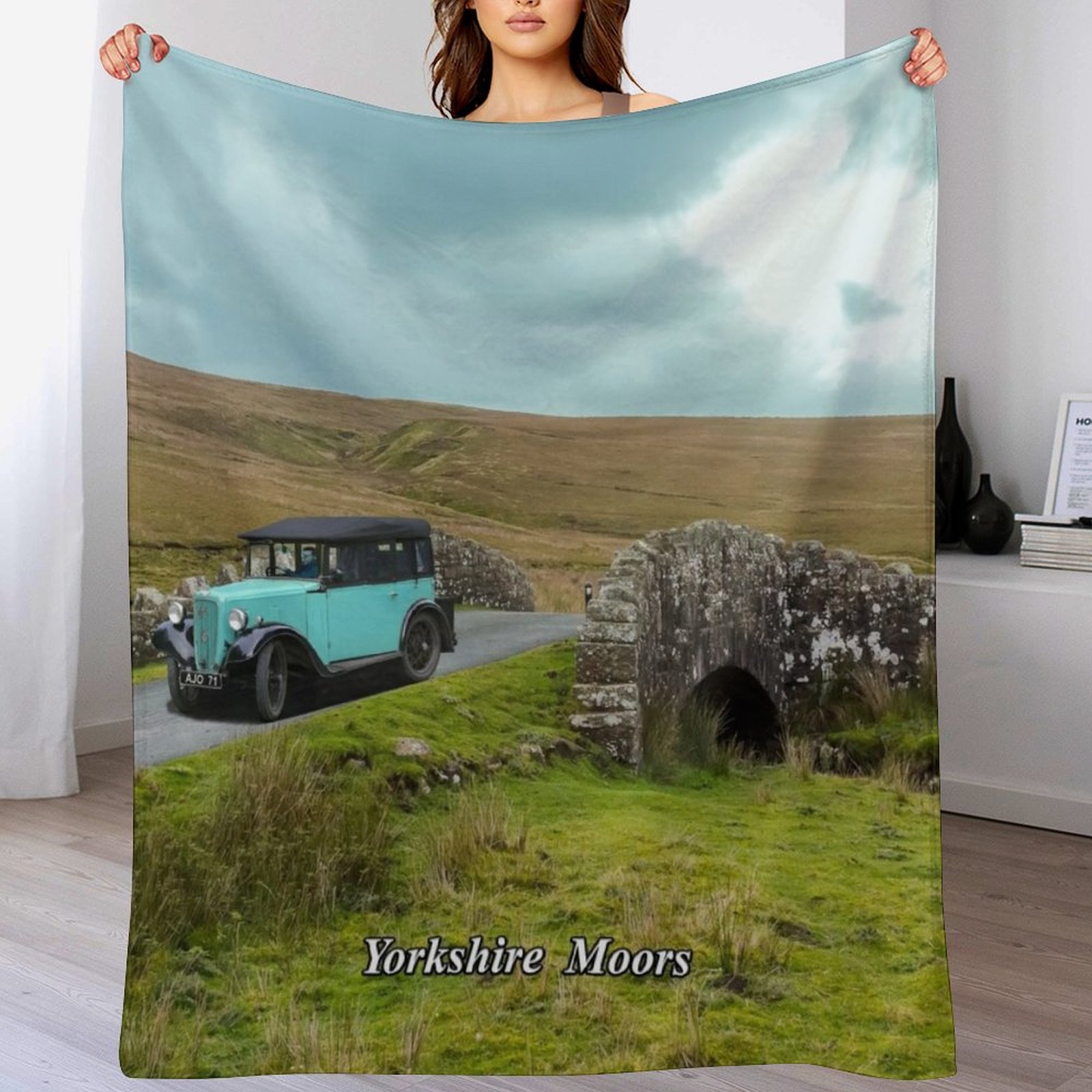 3D Printing Yorkshire - Selimut Yorkshire Moors Bulu Imitasi Lembut