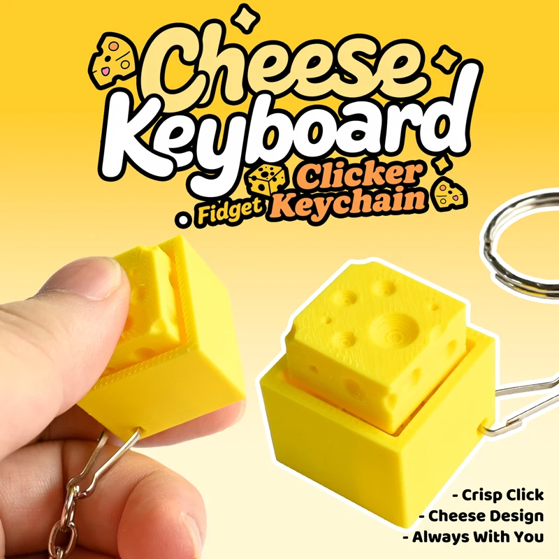 Gantungan Kunci Fidget Clicker - 3D Printing Gif ulasan dan harga