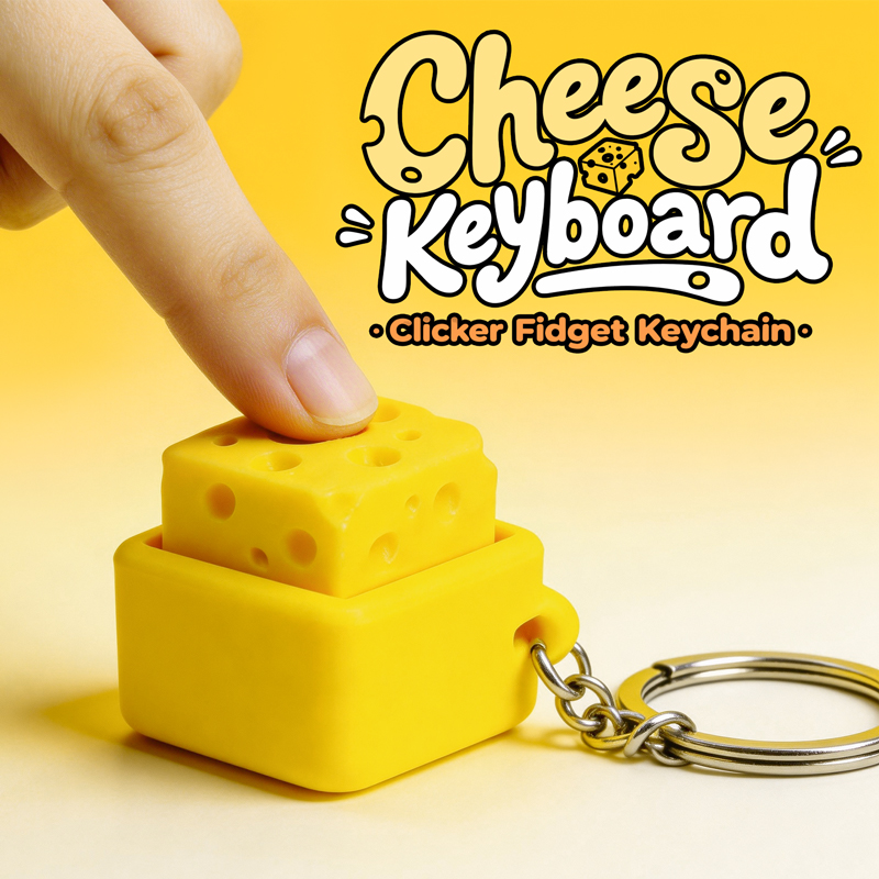 Gantungan Kunci Fidget Clicker - 3D Printing Gif ulasan dan harga