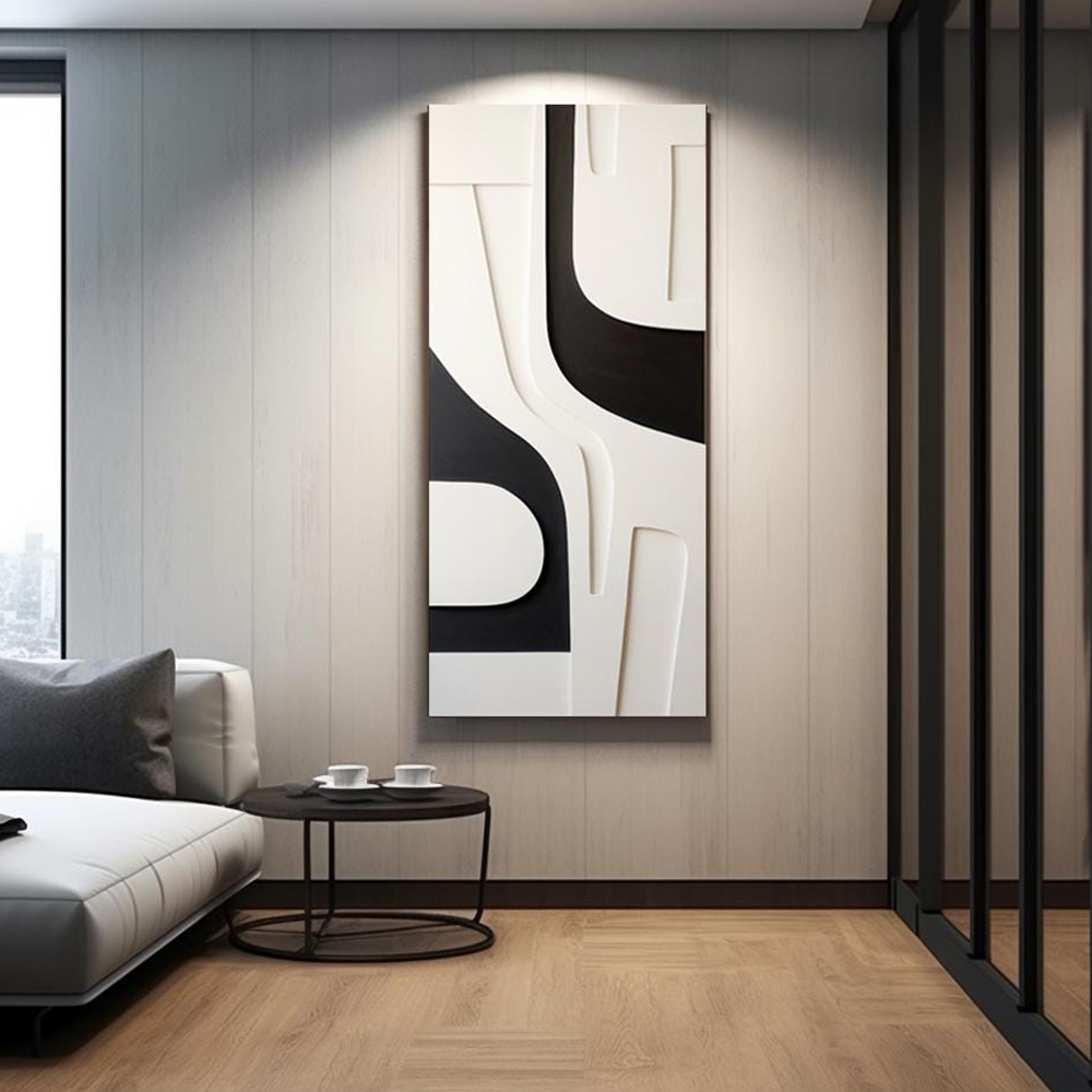 Poster Seni Dinding Gelombang  - 3D Printing Wall ulasan dan harga