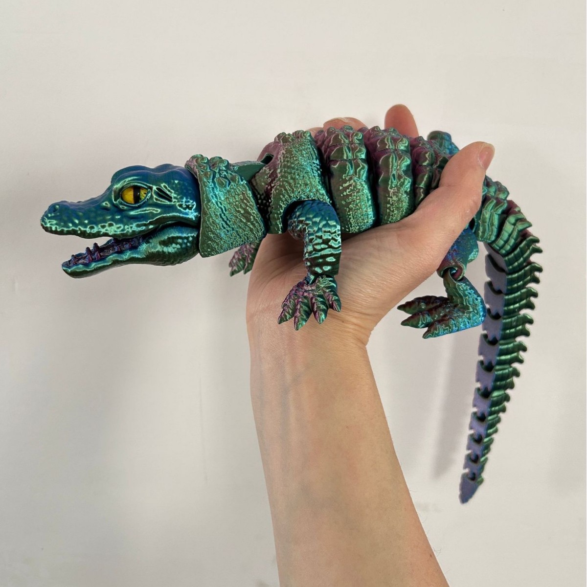 Buaya Cetak 3D dengan Mulut Be - 3D Printing Lizard ulasan dan harga