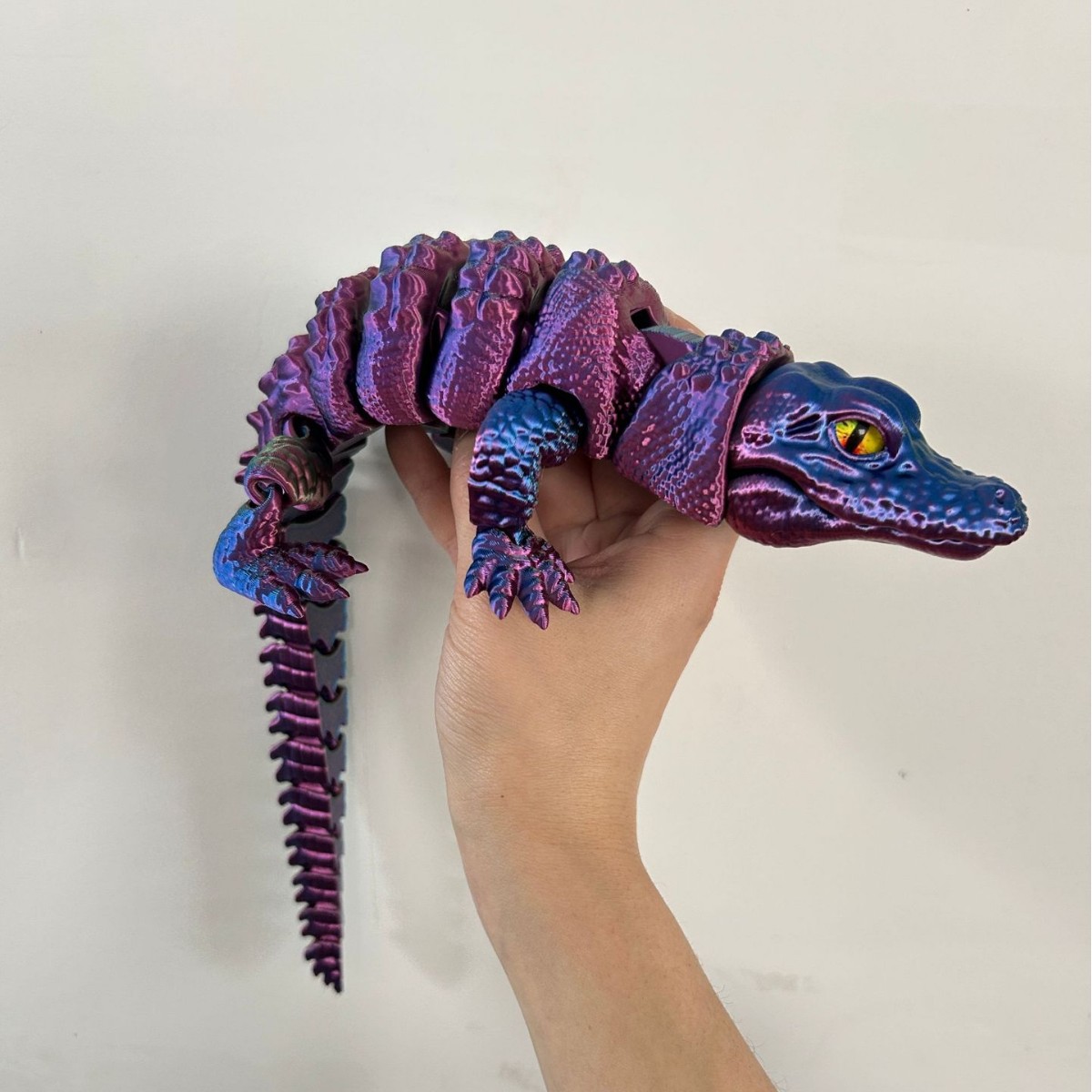 Buaya Cetak 3D dengan Mulut Be - 3D Printing Lizard ulasan dan harga