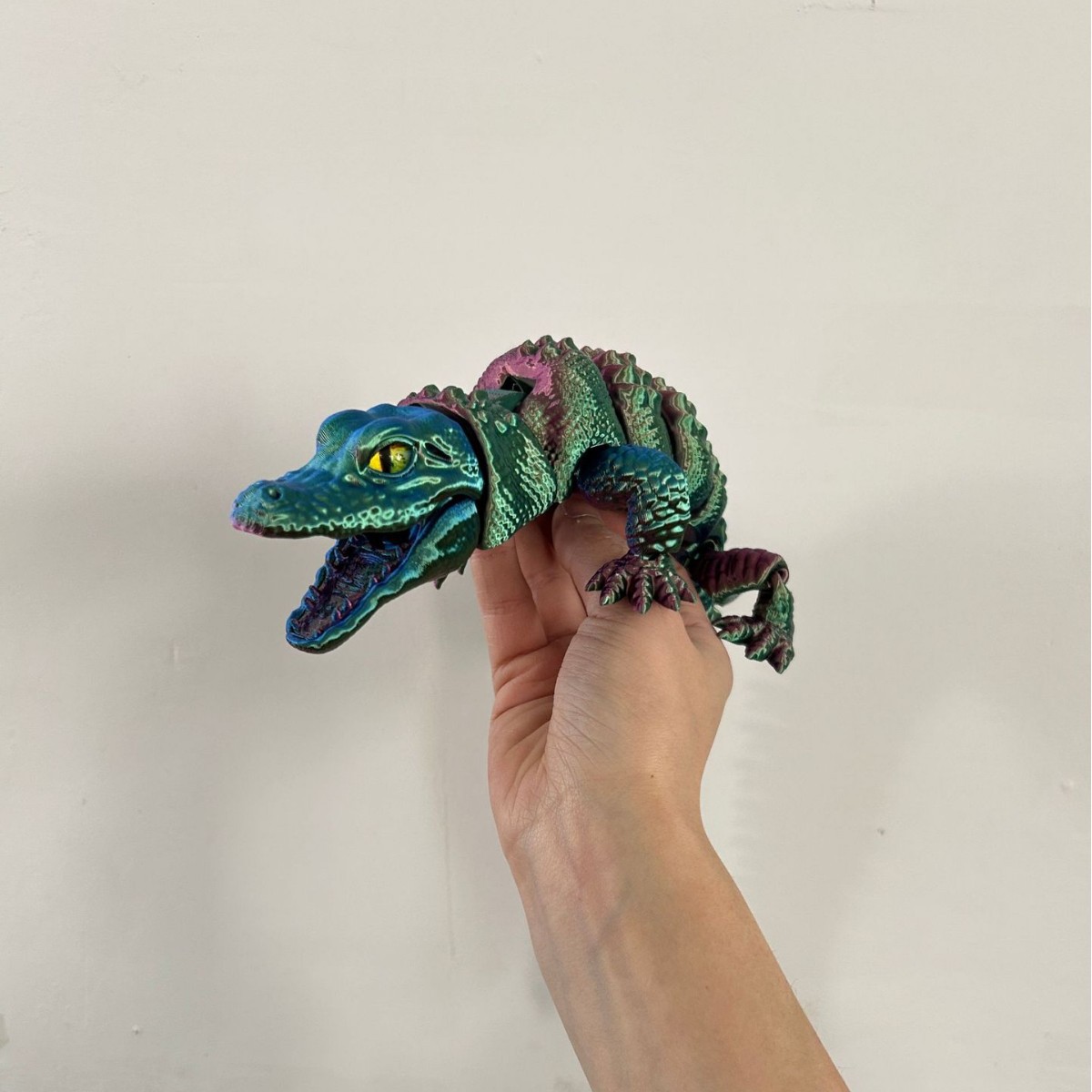 Buaya Cetak 3D dengan Mulut Be - 3D Printing Lizard ulasan dan harga