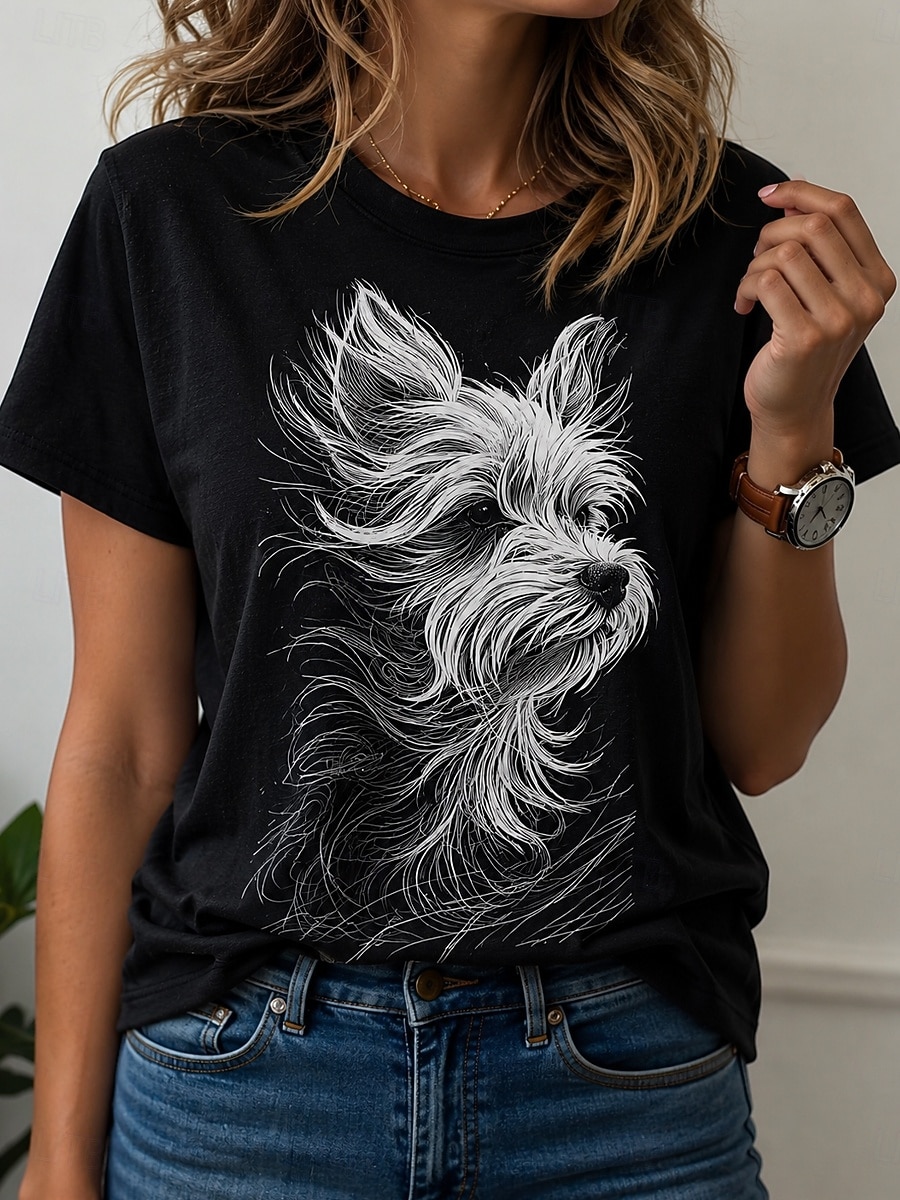 Kaos Wanita Musim Semi Musim P - 3D Printing Yorkshire ulasan dan harga