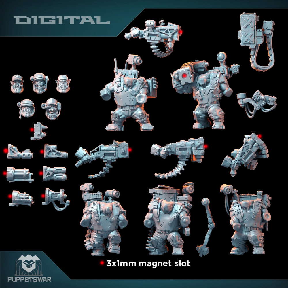 Pasukan Orc Ultimate Badasses, - 3D Printing Action Figure ulasan dan harga