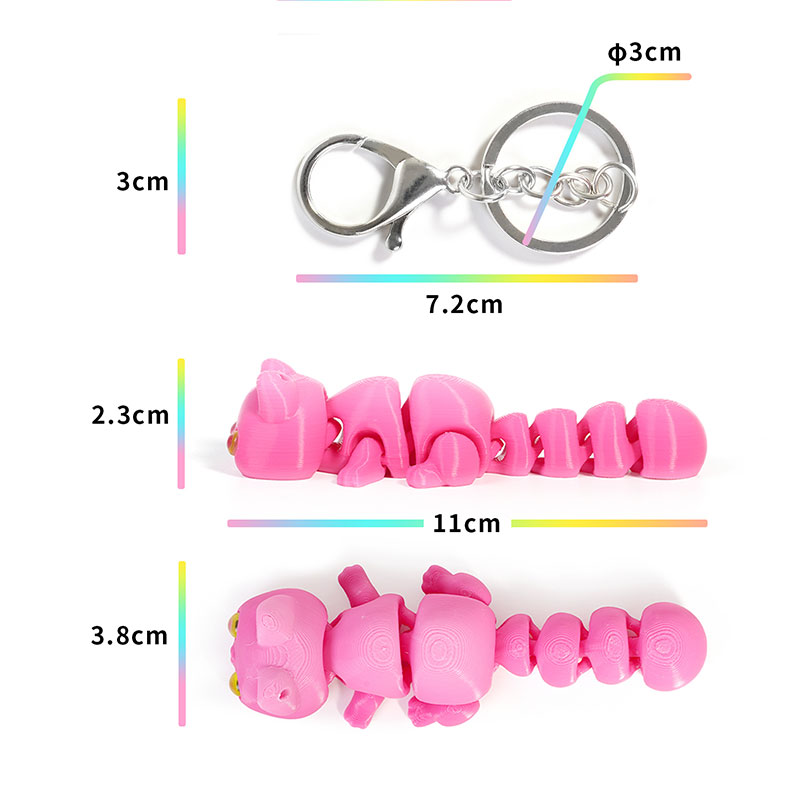 Gantungan Kunci Bunglon Cetak  - 3D Printing Gif ulasan dan harga