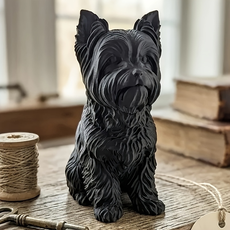 Patung Yorkshire Terrier Hitam - 3D Printing Yorkshire ulasan dan harga