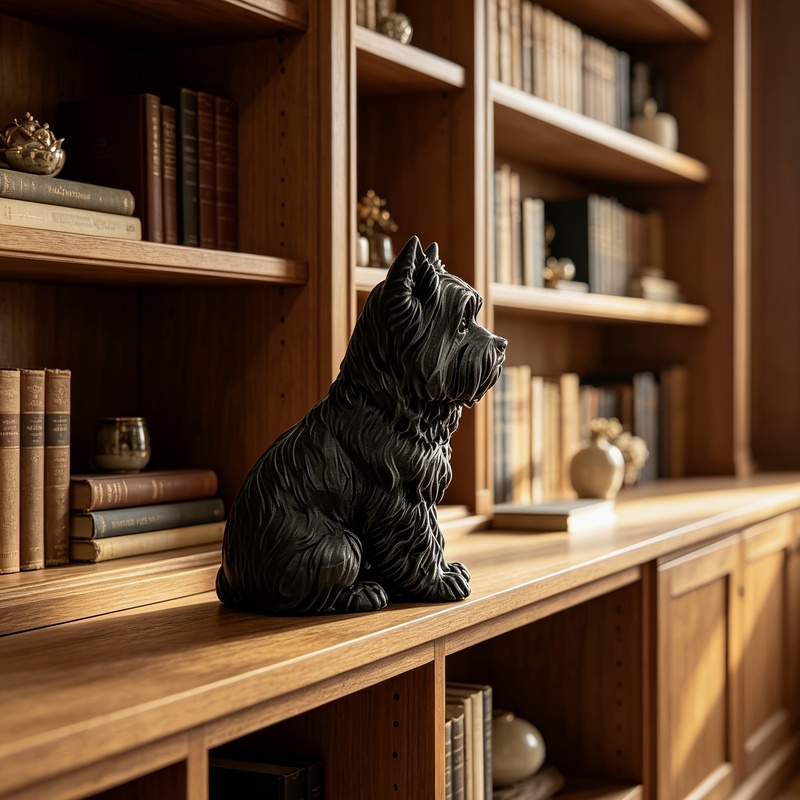 Patung Yorkshire Terrier Hitam - 3D Printing Yorkshire ulasan dan harga