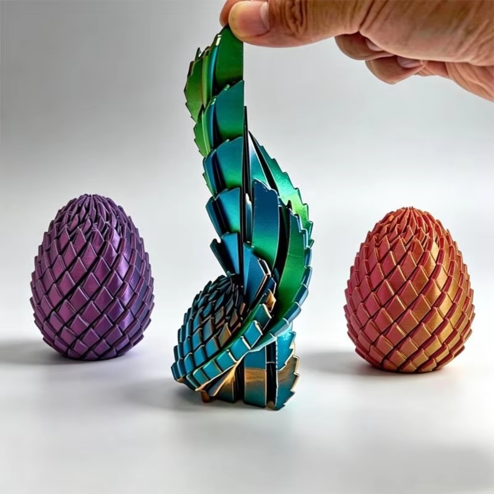 Mainan Telur Naga Putar 3D Pri - 3D Printing Lizard ulasan dan harga