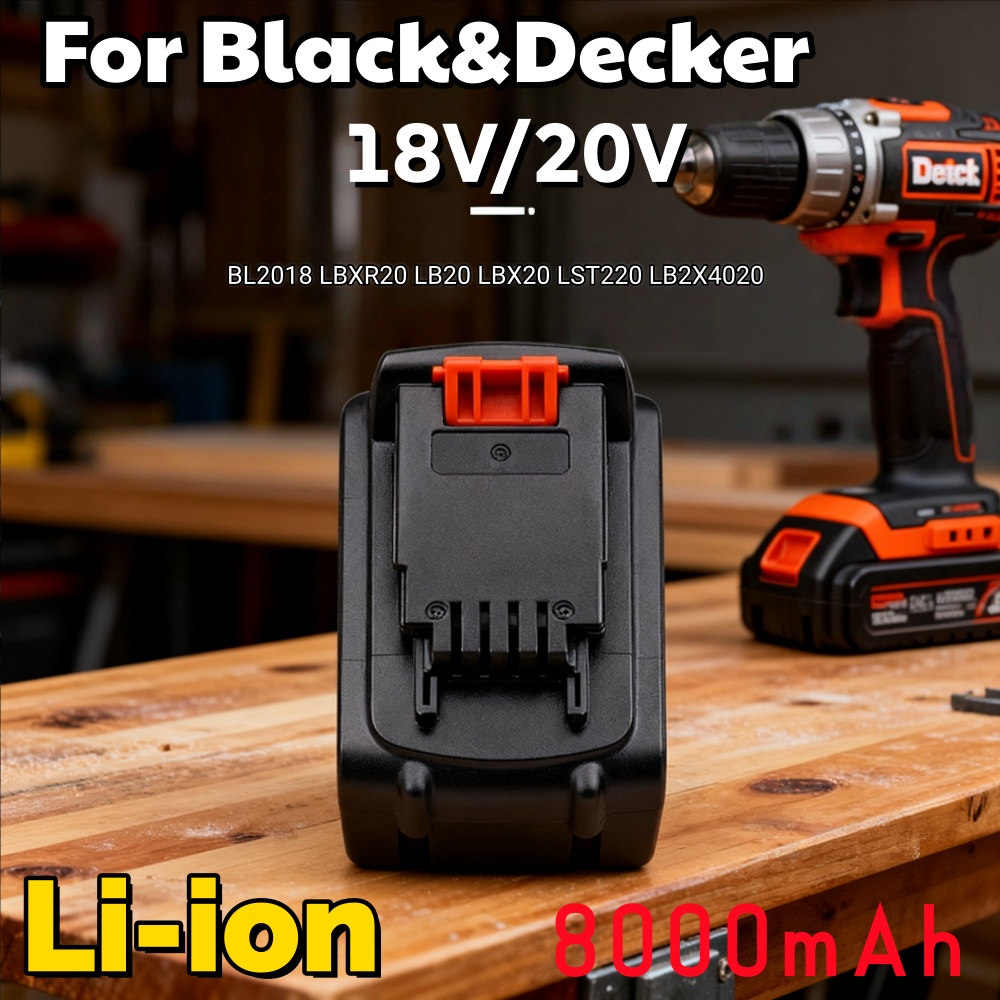 Baterai Long Runtime 20V 8000m - Black+Decker Tool 20V Max ulasan dan harga