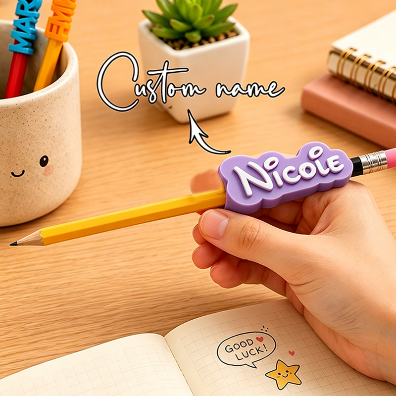 Topper Pensil Nama Kustom Ceta - 3D Printing Gif ulasan dan harga