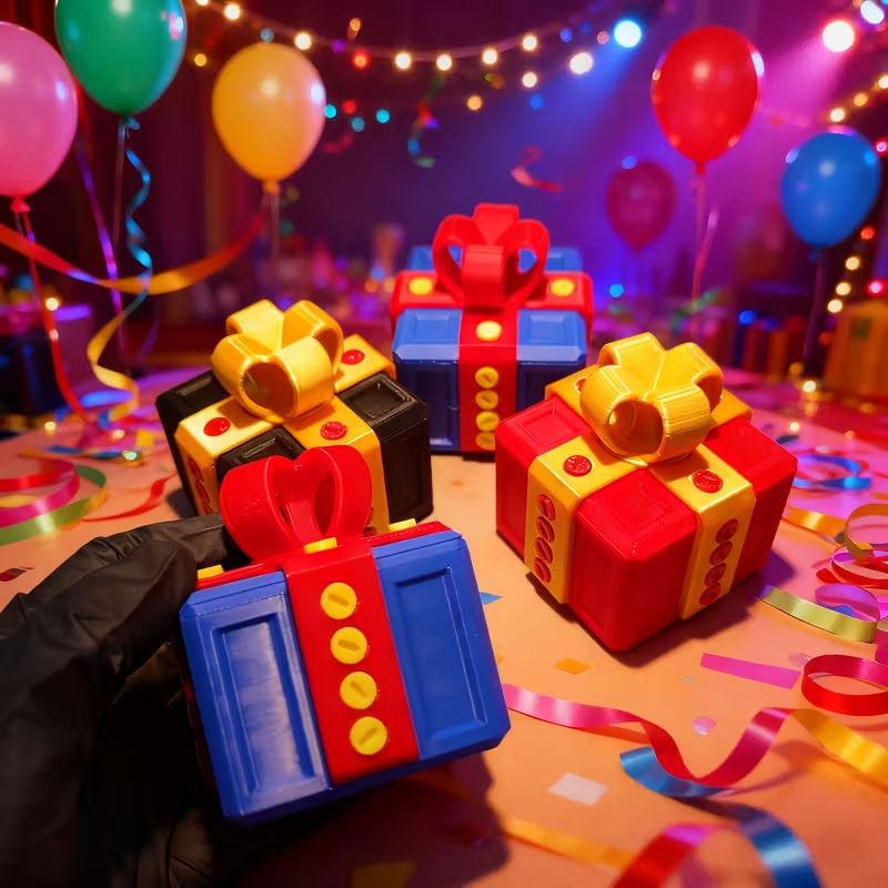 Kotak Hadiah Cetak 3D yang Men - 3D Printing Gif ulasan dan harga